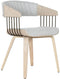 Keukenstoel Home ESPRIT Grijs Polyester Hout 51 x 55 x 76,5 cm