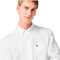 Lacoste Woven Overhemd Heren - Wit - Maat 46