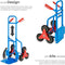 Tectake Trapsteekwagen - Traploper - Robuust Stalen Frame - Belastbaar tot 200 kg - 103 x 49 x 66 cm - Trolley