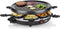 Princess Raclette Grill Party 162725 - Gourmetstel voor 6 personen - Ronde grillplaat 30 cm - Zwart