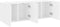 vidaXL - Tv-meubels - 2 - st - wandgemonteerd - 60x30x41 - cm - wit