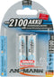 Ansmann MAX-E - AA Accu 2100mAh NiMH - Zilver (2 stuks)