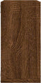 vidaXL - Wandrekken - kubus - 2 - st - 30x15x30 - cm - gerookt - bruin - eiken
