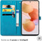 iMoshion Hoesje Geschikt voor Xiaomi 12T Pro / 12T Hoesje Met Pasjeshouder - iMoshion Mandala Bookcase - Turquoise