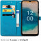 iMoshion Hoesje Geschikt voor Nokia G22 Hoesje Met Pasjeshouder - iMoshion Mandala Bookcase - Turquoise