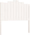 vidaXL - Hoofdbord - 106x4x110 - cm - massief - grenenhout - wit