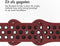 imoshion Sport⁺ bandje - Geschikt voor Apple Watch 1, 2, 3, 4, 5, 6, 7, 8, 9, 10 (42 mm), SE - 38/40/41 mm - Wine Red & Black - M/L