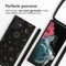 iMoshion Hoesje Geschikt voor Samsung Galaxy S22 Ultra Hoesje Met Koord - iMoshion Siliconen design hoesje met koord - Zwart / Sky Black