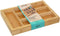 Bestekbak/keuken organizer - uitschuifbaar - 4 tot 6-vaks - 35 x 25 cm