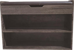 Schoenenkast met bankje - halbankje met schoenen opbergvakken - bruin grijskleurig