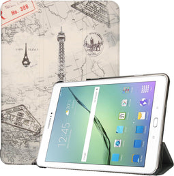 imoshion Tablet Hoes - Geschikt voor Samsung Galaxy Tab S2 9.7 - Design Trifold Bookcase - Parijs