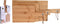 Excellent Houseware Snijplanken - 3x stuks - bamboe hout - serveerplanken - snijplankjes set