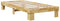 vidaXL - Bedframe - zonder - matras - 90x190 - cm - massief - hout - eiken