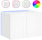 vidaXL - Tv-wandmeubel - met - LED-verlichting - 60x35x41 - cm - wit