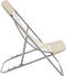 vidaXL - Strandstoelen - 2 - st - textileen - en - gepoedercoat - staal - crèmekleurig