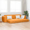 vidaXL - Ligbed - en - Sofa - 2-in-1 - Donkergeel - 245x150x60,5 - cm - Stof