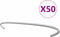 vidaXL - Gabionhaken - 50 - st - 30 - cm - gegalvaniseerd - staal