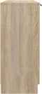 vidaXL - Dressoir - 90,5x30x70 - cm - bewerkt - hout - sonoma - eikenkleurig
