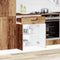 vidaXL - Keuken - onderkast - Lucca - bewerkt - hout - oud - houtkleurig