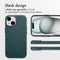 Accezz MagSafe Leather Backcover - Krasbestendig - Donkergroen (iPhone 15)