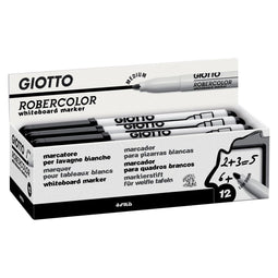 Giotto - Robercolor whiteboardmarker, medium, ronde punt, zwart
