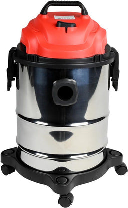 Benson - Stofzuiger droog/nat - 1200W - 15 liter - RVS behuizing - met blaasfunctie (8-delig)