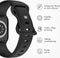 imoshion Siliconen⁺ bandje - Geschikt voor Apple Watch 1, 2, 3, 4, 5, 6, 7, 8, 9, 10 (42 mm), SE - 38/40/41 mm - Zwart - S/M