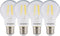 Ledlamp - E27 - 470 lm - bol - doorzichtig - 4 stuks - 4