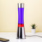Fisura Lavalamp Chroom - rode lava - paarse vloeistof