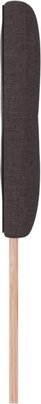 vidaXL - Hoofdbord - Knop - Ge - tuft - Donkerbruin - 140 - cm - Stof