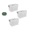 BRASQ Opbergbox Set van 3 - 20 Liter - Stapelbaar - 39x29x18 cm (set van 3)