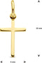 Marie Celeste - Hanger kruis - 14 karaat goud - 15.5 mm x 9 mm