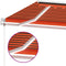 vidaXL - Luifel - automatisch - met - LED - windsensor - 450x300 - cm - oranje - bruin