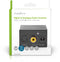 Nedis Digitale Audioconverter - 1-weg - 1x Digital RCA 1x TosLink naar 1x (2x RCA) 1x 3,5mm - Zwart