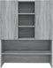 vidaXL - Wasmachinekast - 70,5x25,5x90 - cm - grijs - sonoma - eikenkleurig