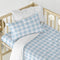 Happy Friday Duvet cover set 2 pieces Vichy blue 100x120 cm (Cot) Blue