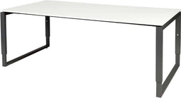 Verstelbaar Bureau - Plus 80x60 Havana Kersen - zwart frame