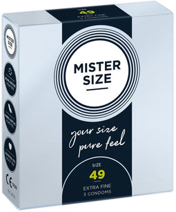 MISTER SIZE 49 - Ultra Dunne S Condooms - 49 mm breedte - 3-pack