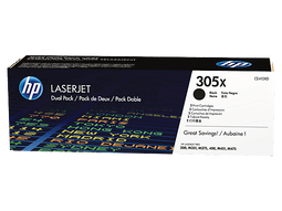 HP 305X - LaserJet Toner Cartridges - Hoog rendement - Zwart (2 stuks)