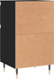 vidaXL - Dressoir - 40x35x70 - cm - bewerkt - hout - zwart