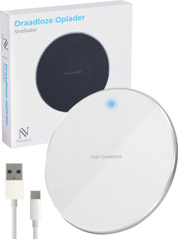 Nuvance Draadloze Oplader - 10W Fast Charger - Geschikt voor alle Qi-smartphones