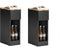 SoBuy FBT111-SCHx2 - Nachtkastje Set van 2 - Smalle Bijzettafels met Lade - Zwart (2 stuks)