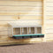 vidaXL - Kippennestkast - 4 - compartimenten - wandmontage - gegalvaniseerd - staal