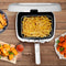 alpina Frituurpan 2.5L - Friteuse 1800W - Instelbare Thermostaat Kijkvenster Uitneembare Mand Inklapbaar Handvat Wit