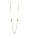 Casa Jewelry Collier Pom Grey - Goud Verguld - 90 cm - Grijs Parelmoer