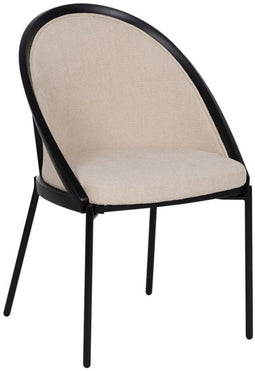 Keukenstoel Zwart Beige 54 x 47,5 x 82,3 cm