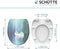 SCHÜTTE WC-Bril 82153 FALLEN LEAF - Duroplast - Soft Close - Verchroomde Scharnieren - Decor - 1-zijdige Print