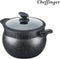 Cheffinger CF-COUS12 - Couscouspot - 12 liter marmercoating - Zwart