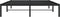 vidaXL - Bedframe - metaal - zwart - 135x190 - cm