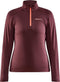 Craft Core Gain Midlayer - Sportshirt Dames - Half-rits - Peak - XXL